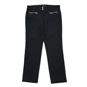 🔃Alfani Black Front Zipper Pocket Straight Leg Stretch Pants